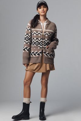 Madison & Laurel Faux-Suede Pleated Mini Skirt