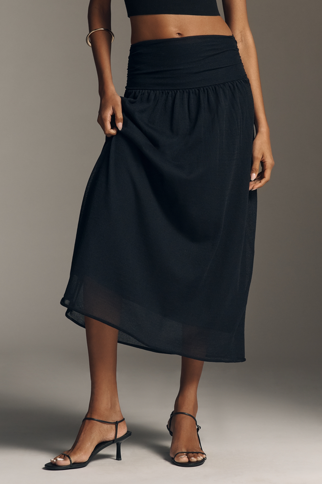 By Anthropologie Knit Midi Skirt