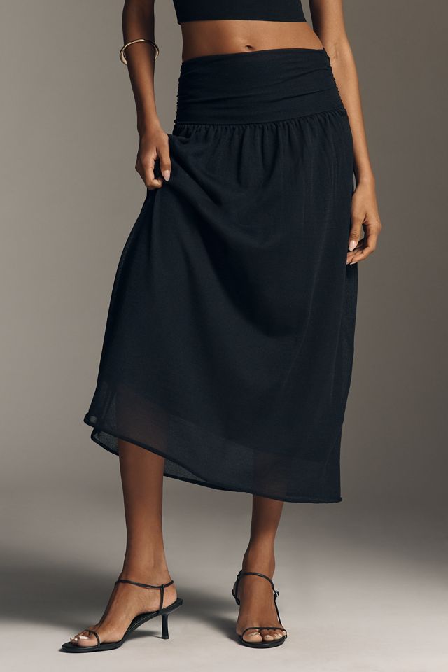 By Anthropologie Knit Midi Skirt #2