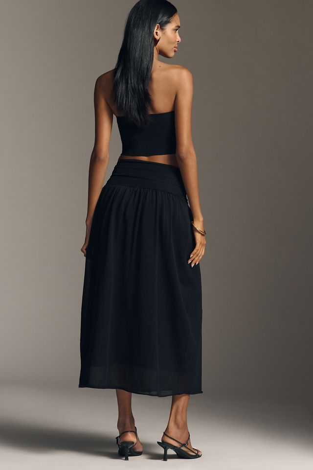 By Anthropologie Knit Midi Skirt #4