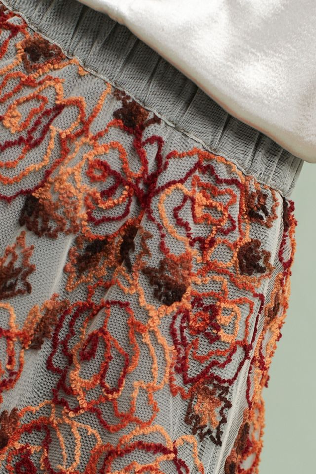 Rosie Embroidered Tulle Skirt #1