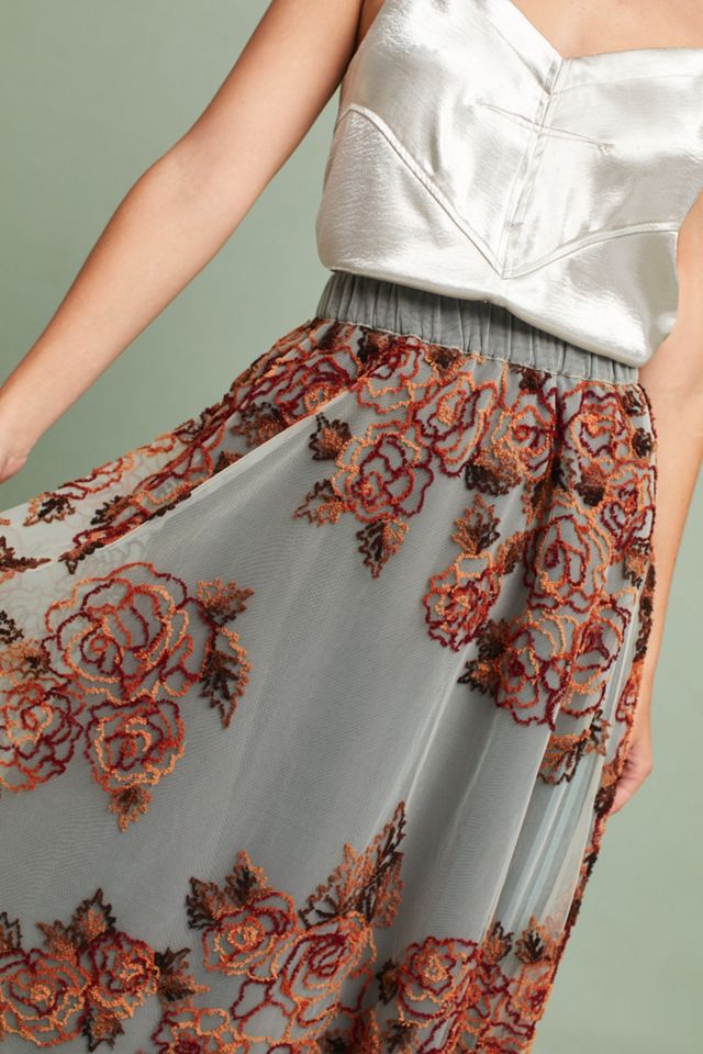 Rosie Embroidered Tulle Skirt #3