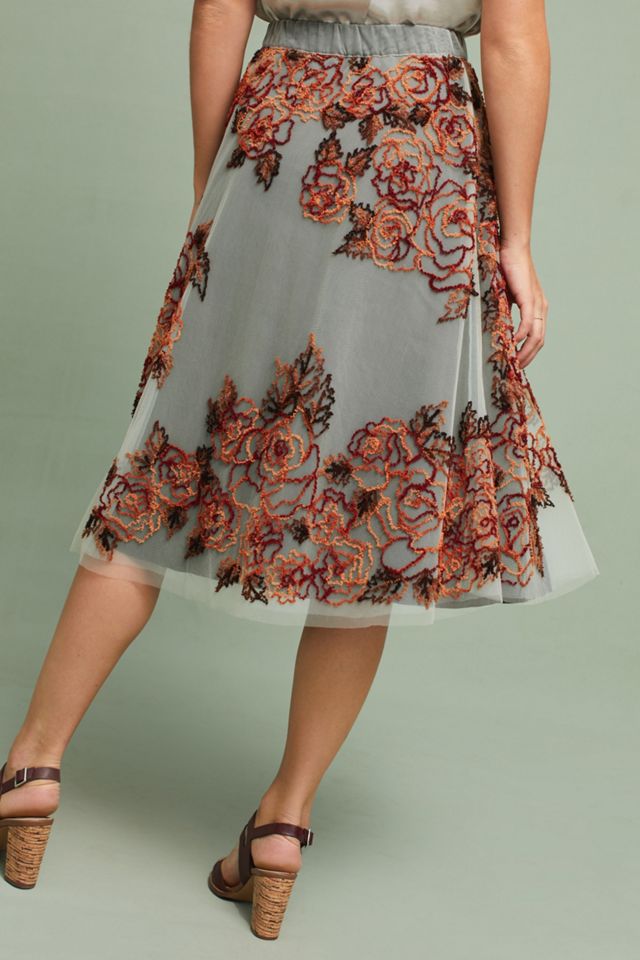Rosie Embroidered Tulle Skirt #4