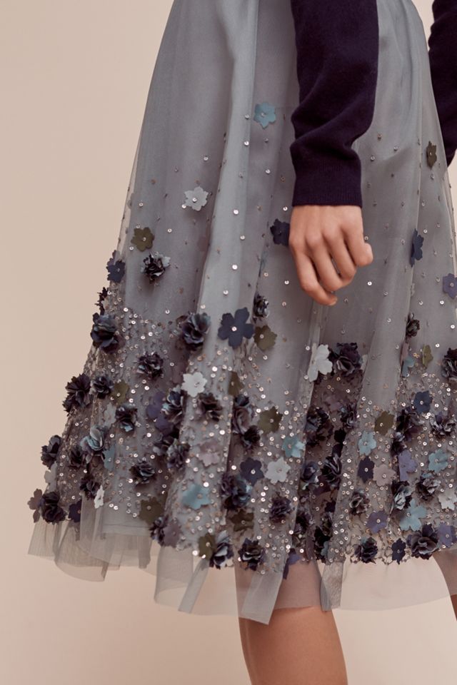 Moonlit Garden Tulle Midi Skirt #2