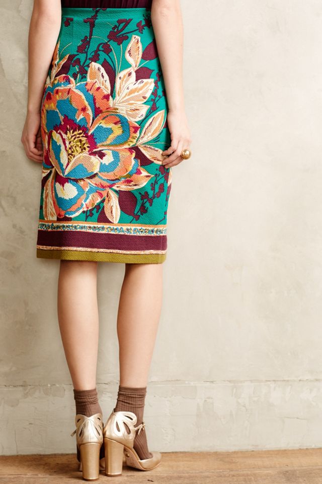 Tapestry Pencil Skirt #1
