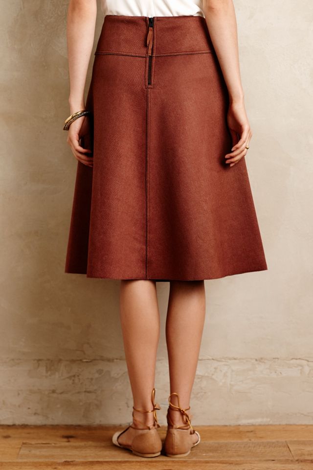 Neoprene Midi Skirt #1