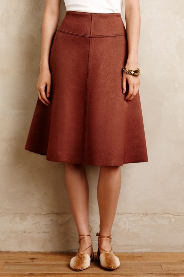 Neoprene Midi Skirt | Anthropologie