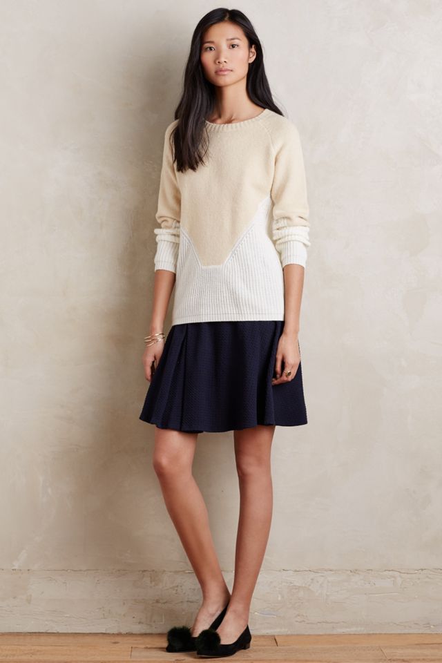 Paneled Pleats Skirt  #2