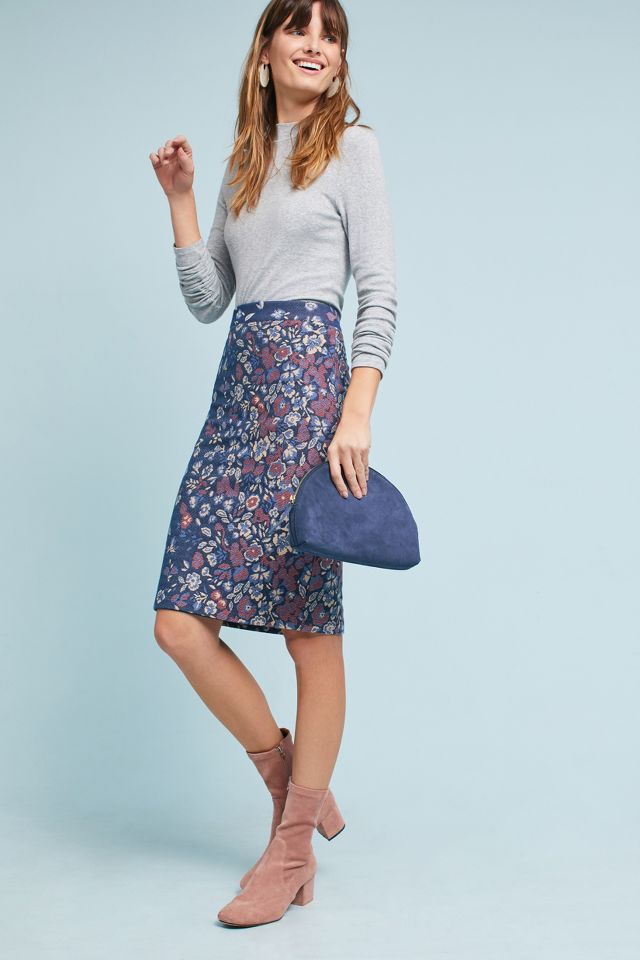 Gertje Floral Pencil Skirt