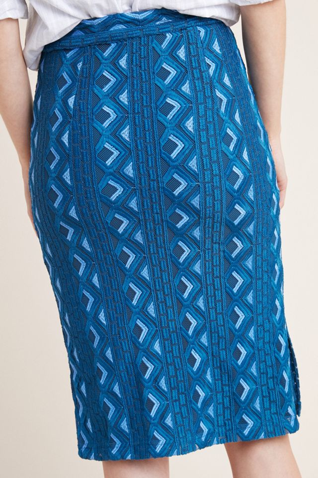 Sienna Embroidered Pencil Skirt