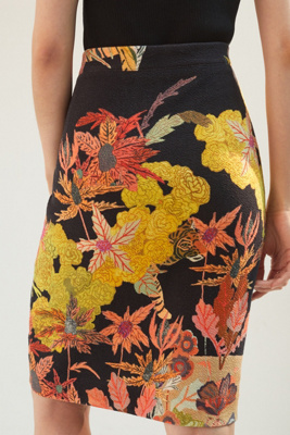 anthropologie tiger skirt