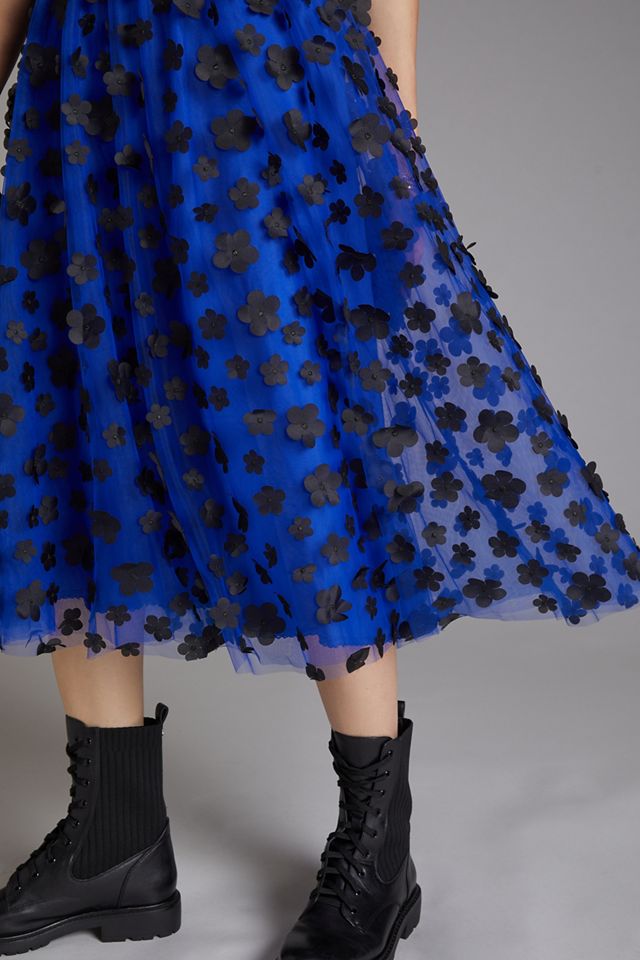 Maeve Floral Tulle Midi Skirt #1