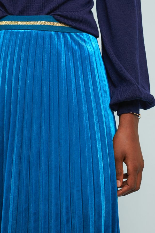 Pleated Velvet Skirt #2