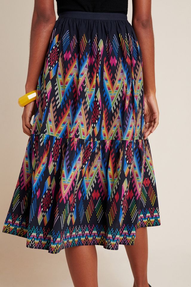 Iris Tiered Midi Skirt #1
