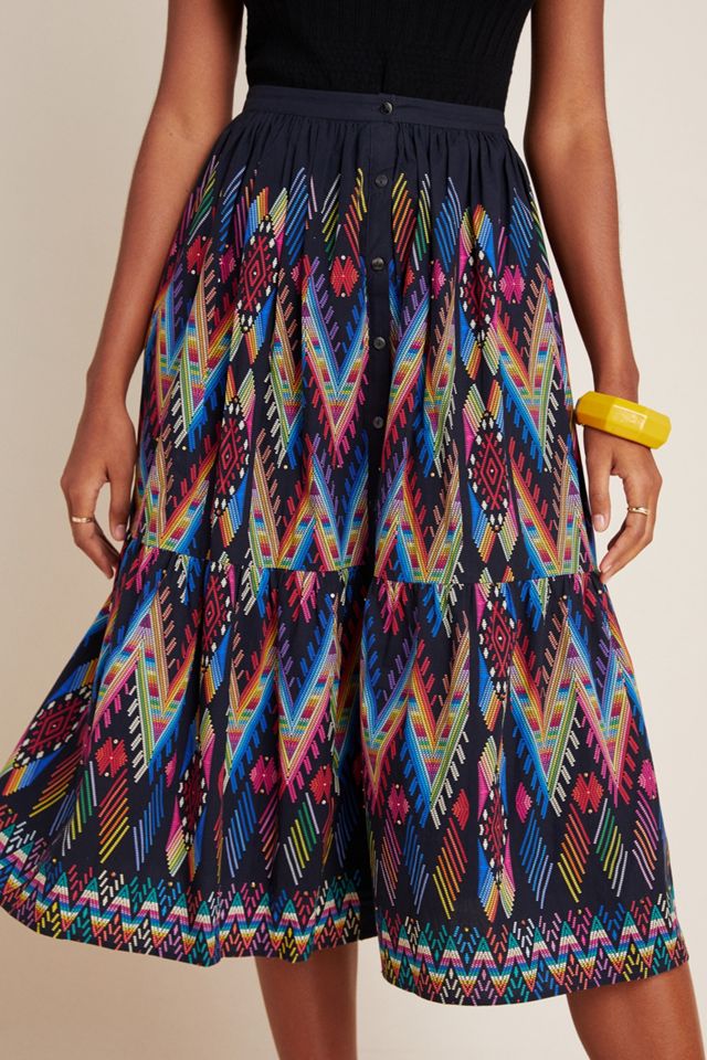 Iris Tiered Midi Skirt #2