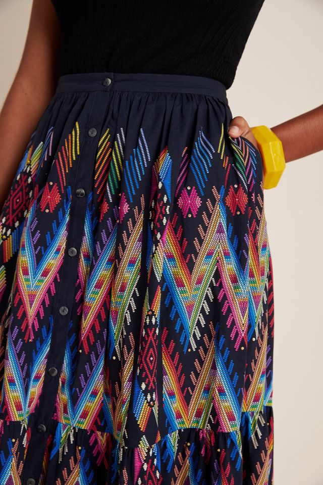 Iris Tiered Midi Skirt #3