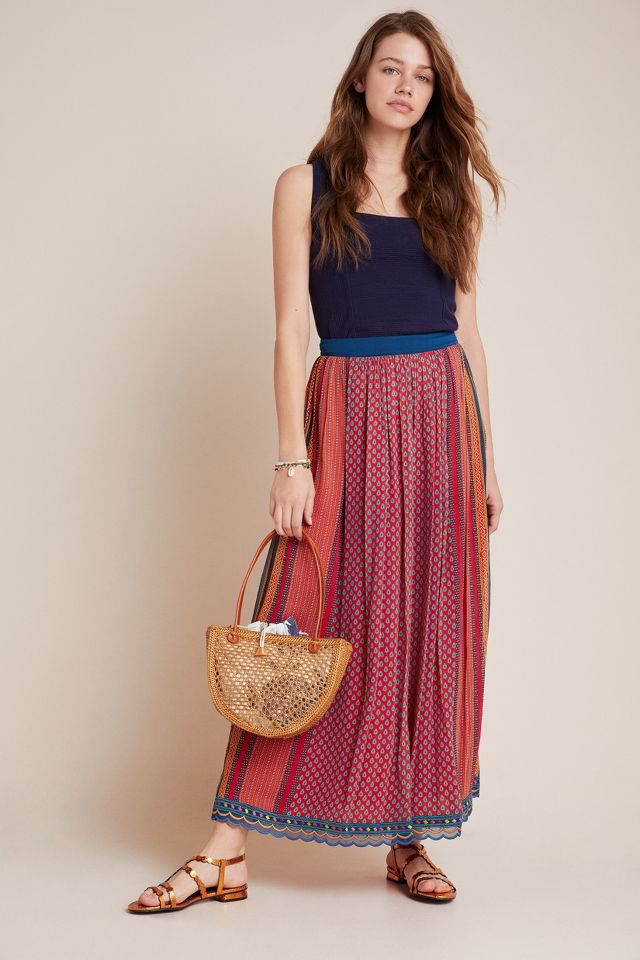 Anthropologie hotsell long skirt