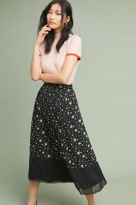 celestial midi skirt