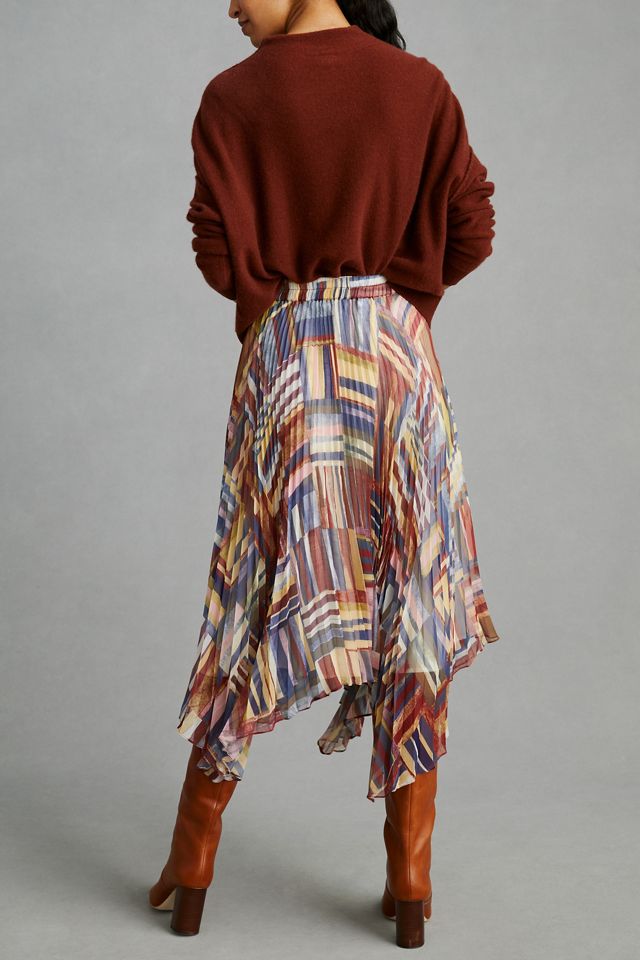 Ranna Gill Pleated Printed Midi Skirt #2