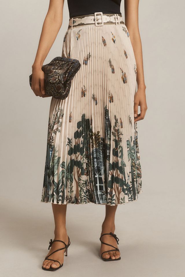 Ranna Gill Aria Pleated Midi Skirt #1