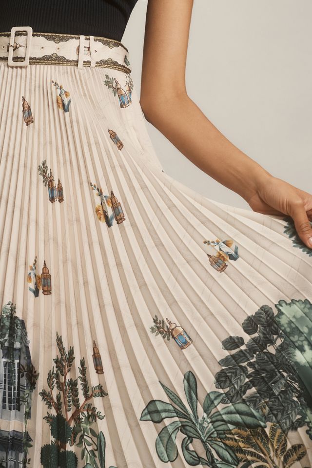 Ranna Gill Aria Pleated Midi Skirt #3