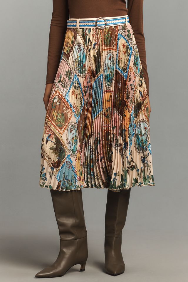 Ranna Gill Aria Pleated Midi Skirt #1