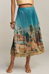 Ranna Gill Tuscany Pleated Midi Skirt