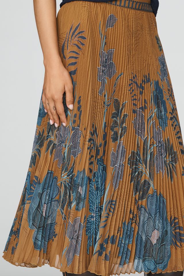 Ranna Gill Pleated Midi Skirt #3