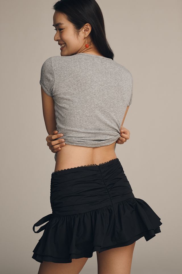 Glamorous Bow Tie Bubble Mini Skirt #3