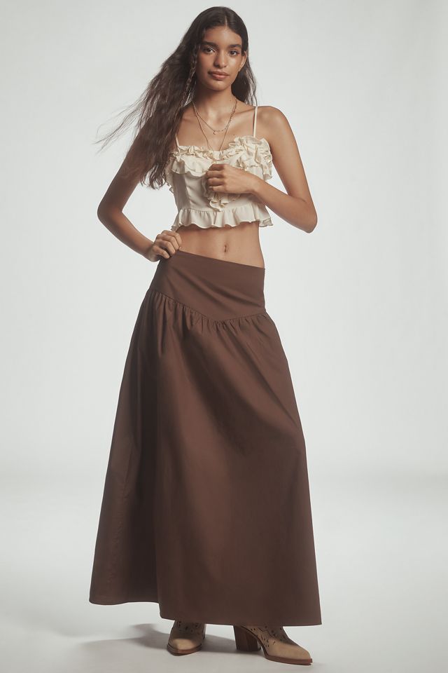 Glamorous Drop-Waist Maxi Skirt #1