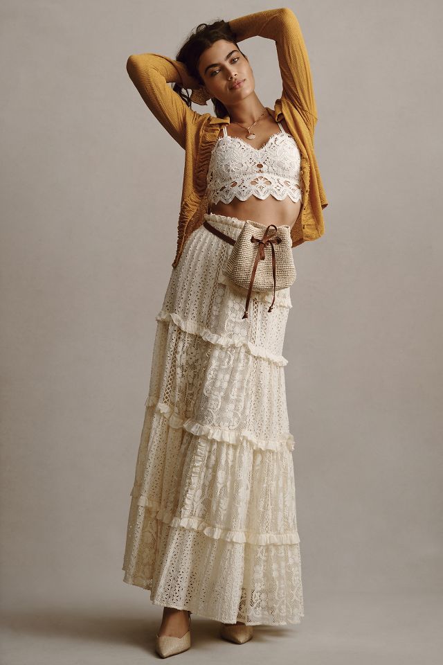 Tiered maxi skirt sales anthropologie