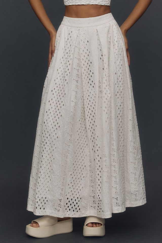 Forever That Girl Eyelet Maxi Skirt #1