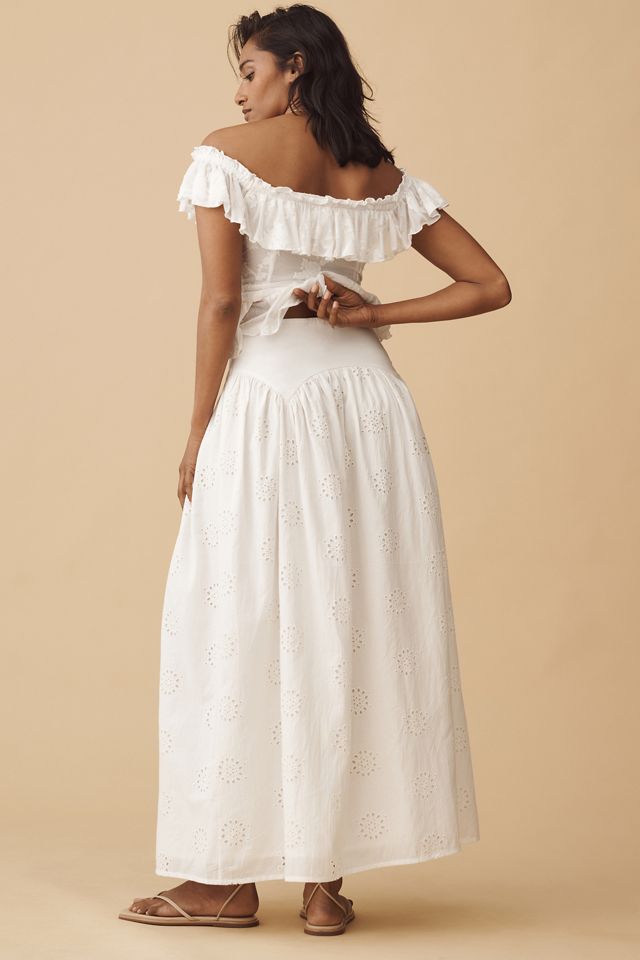Forever That Girl Eyelet Midi Skirt #4