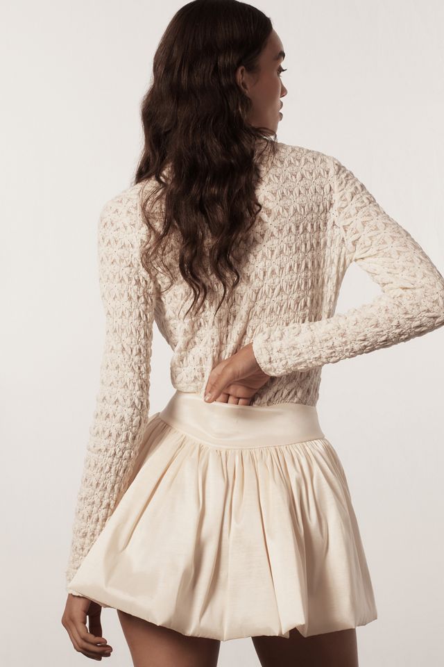 Tach Clothing Taffeta Bubble Mini Skirt #2