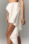 Elliatt Serena Taffeta Side-Ruffle Mini Skirt