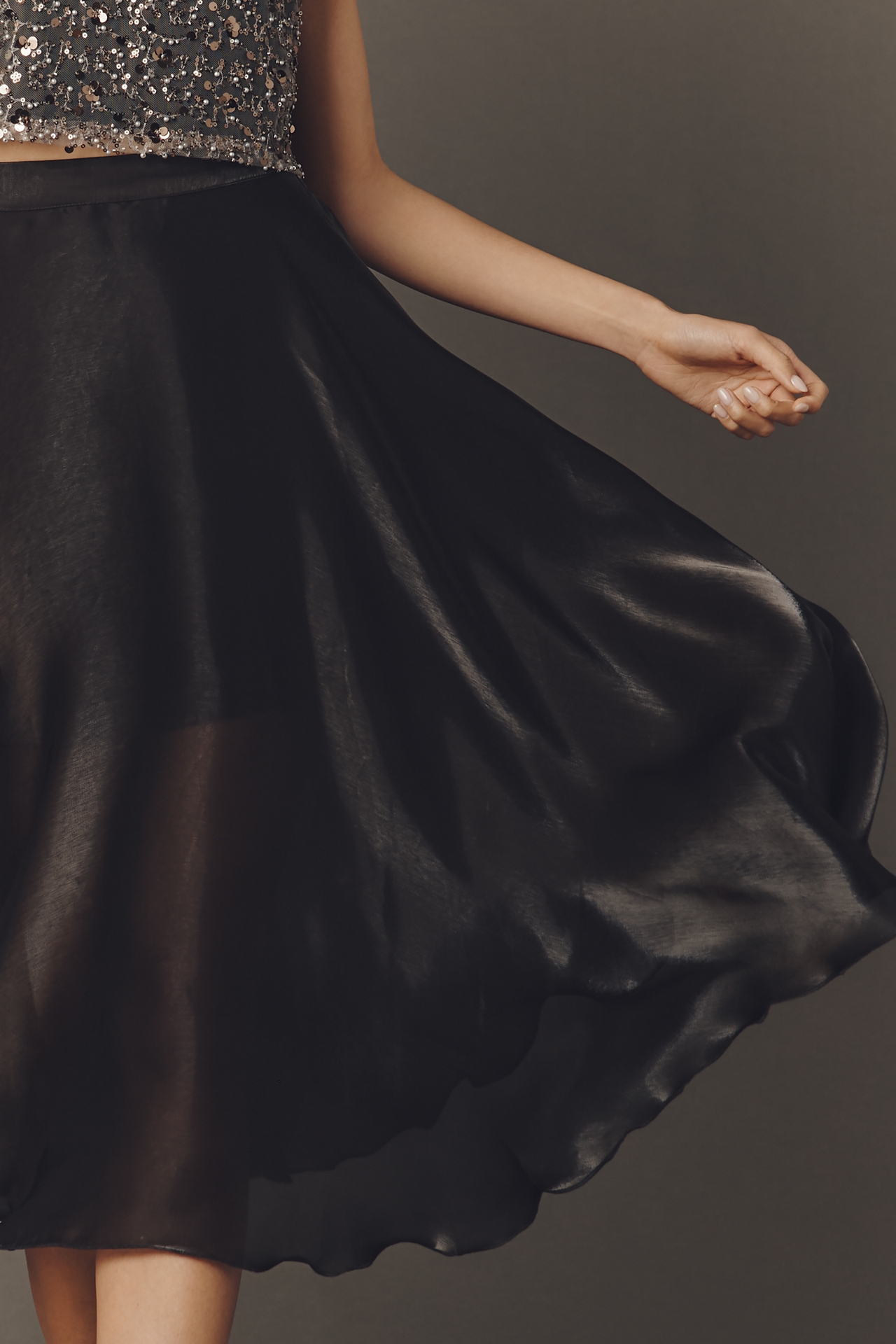 Bl-nk Marea Shine Midi Skirt