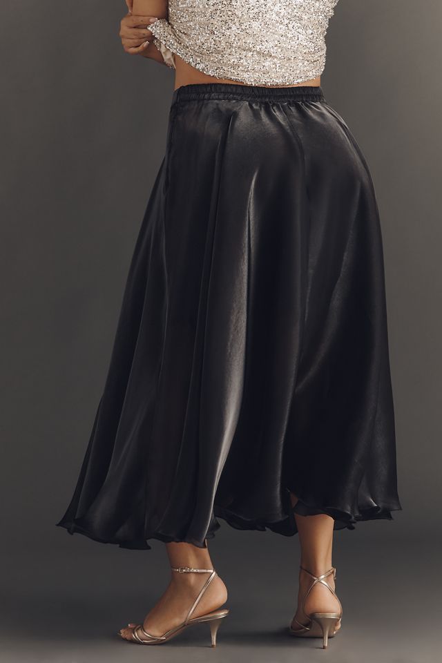 Bl-nk Marea Shine Midi Skirt | Anthropologie