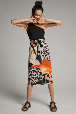 Abstract Midi Skirt | Anthropologie