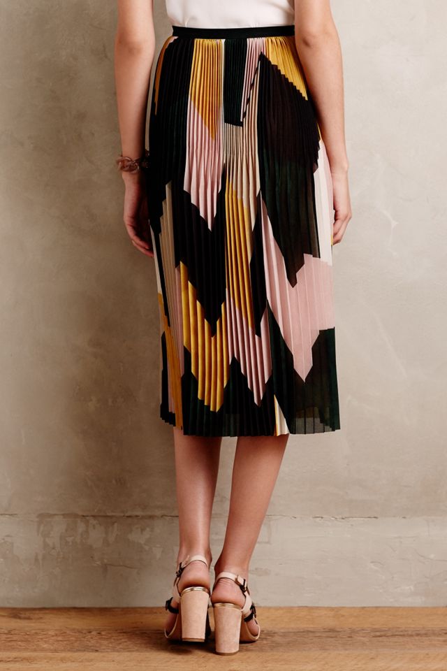 Blocked Pleats Skirt #1