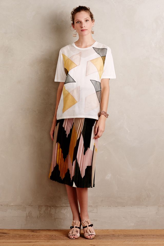 Blocked Pleats Skirt #2