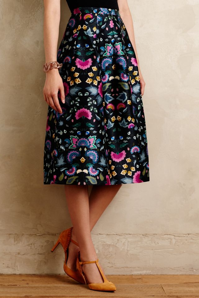 Garden Glow Midi Skirt