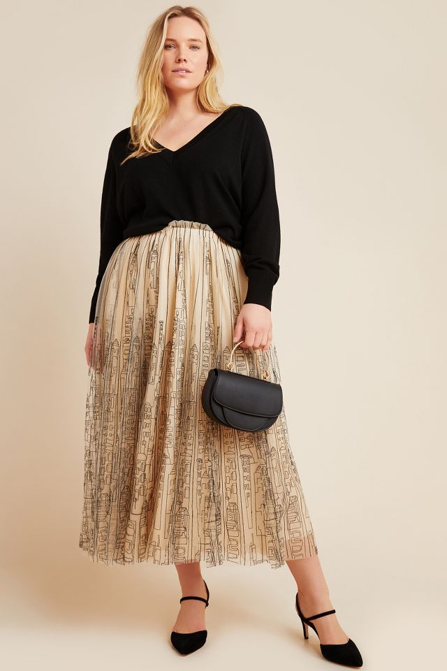 Cityscape tulle 2025 maxi skirt