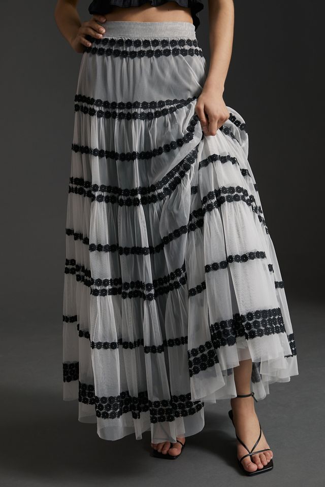 Geisha Designs Tulle Maxi Skirt #1
