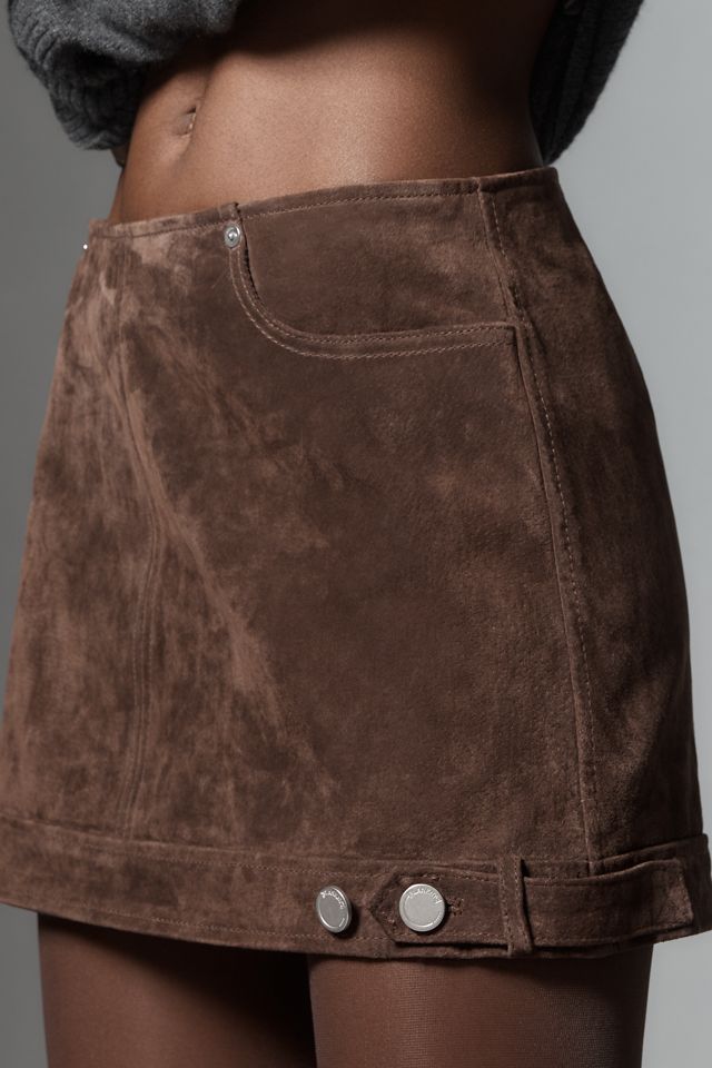 Bl-nk Down to Earth Leather Mini Skirt #1