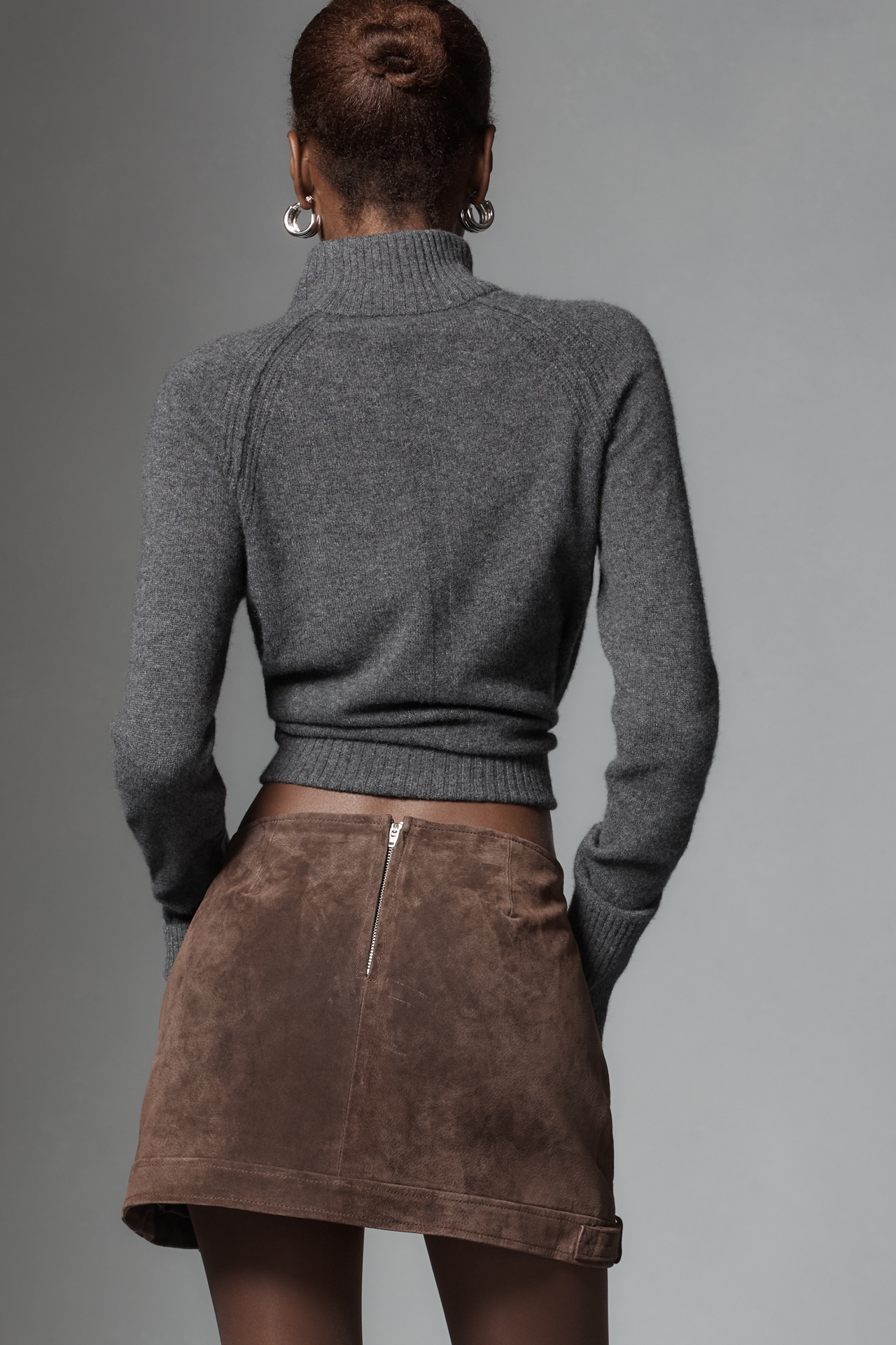 Bl-nk Down to Earth Leather Mini Skirt