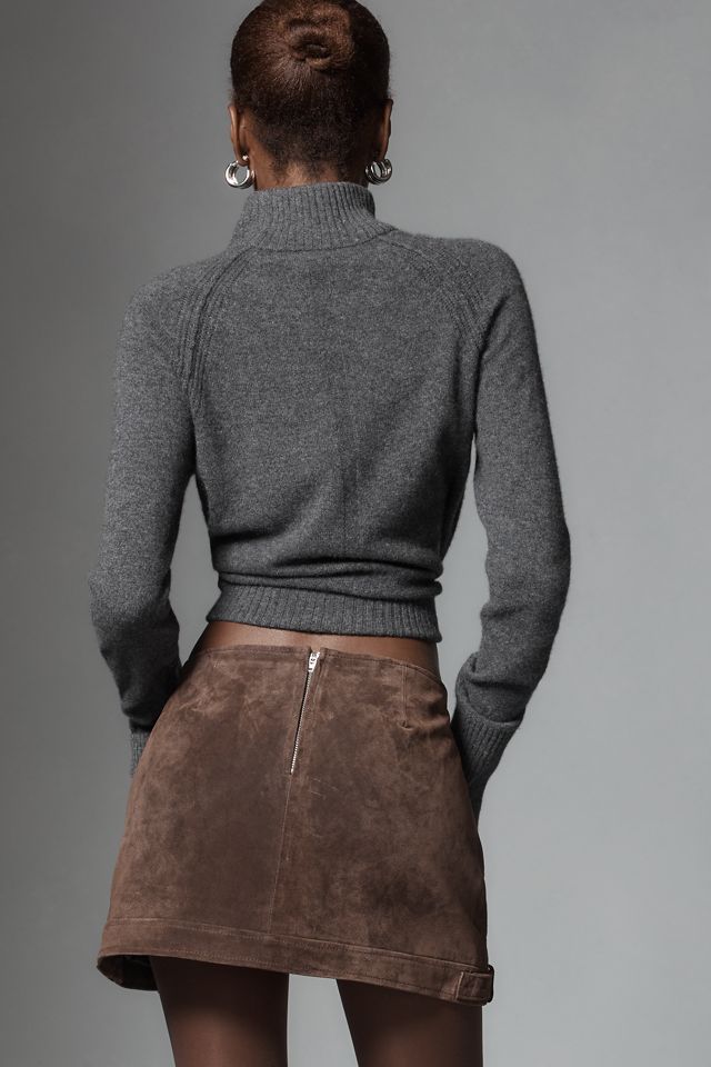 Bl-nk Down to Earth Leather Mini Skirt #3