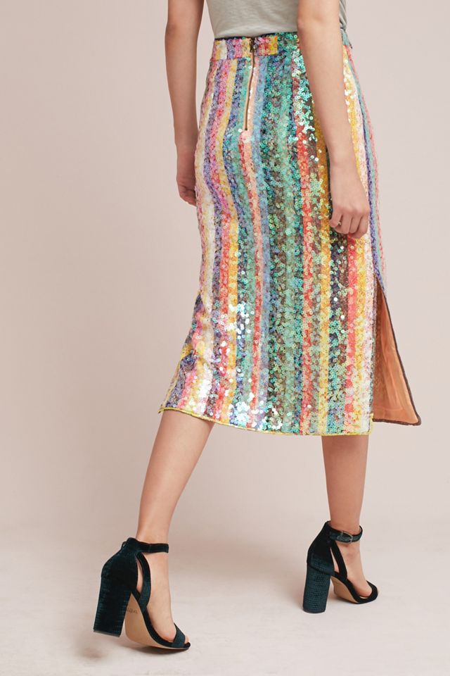 Sequined Palette Midi Skirt #2