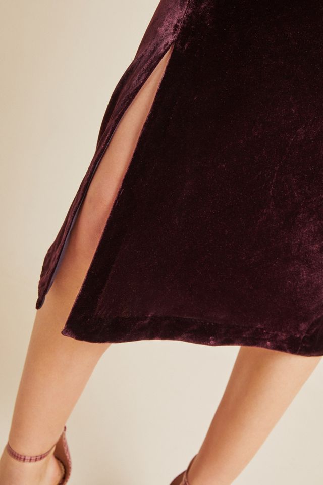 Maeve Velvet Midi Skirt #2