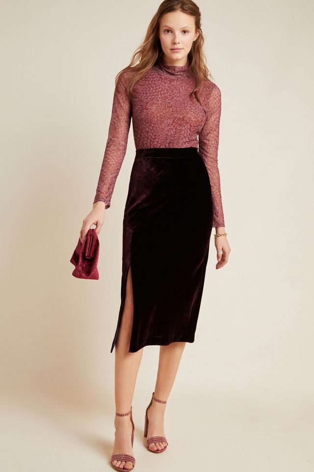 Velvet 2025 midi skirt