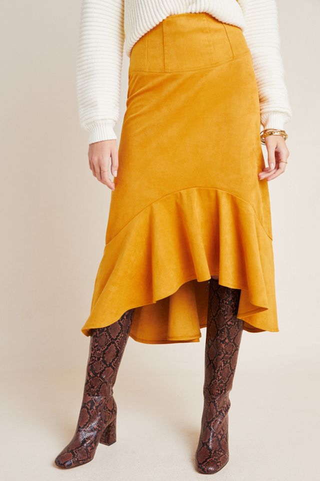 Maeve Cosima Flounced Midi Skirt #4